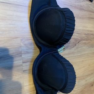 Victoria’s Secret black bandeau bikini top 32B